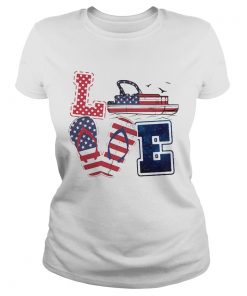 Pontoon Boat Gift America Pontoon Love  Classic Ladies