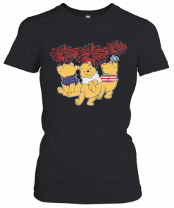 Pooh Firework American Flag Independence Day T-Shirt Classic Women's T-shirt