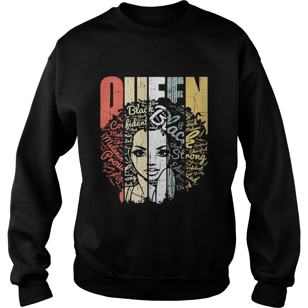 Queen Black Lives Matter Strong Melanin Sweatshirt