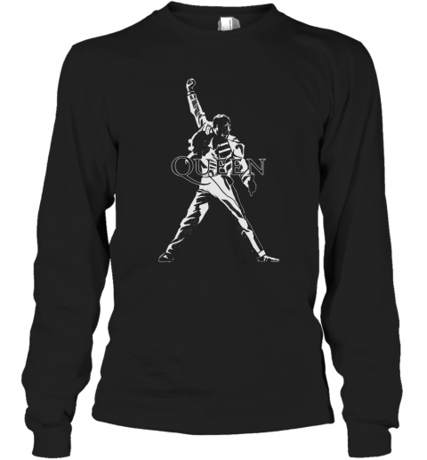 Queen Legendary Pose Freddie Mercury T-Shirt Long Sleeved T-shirt 