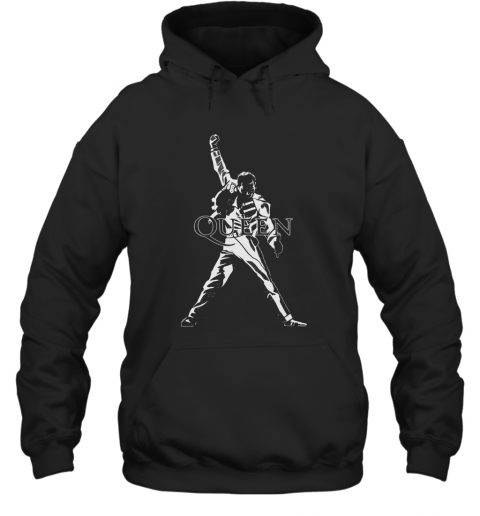 Queen Legendary Pose Freddie Mercury T-Shirt Unisex Hoodie