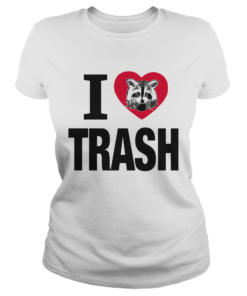 Raccoon i love trash heart  Classic Ladies