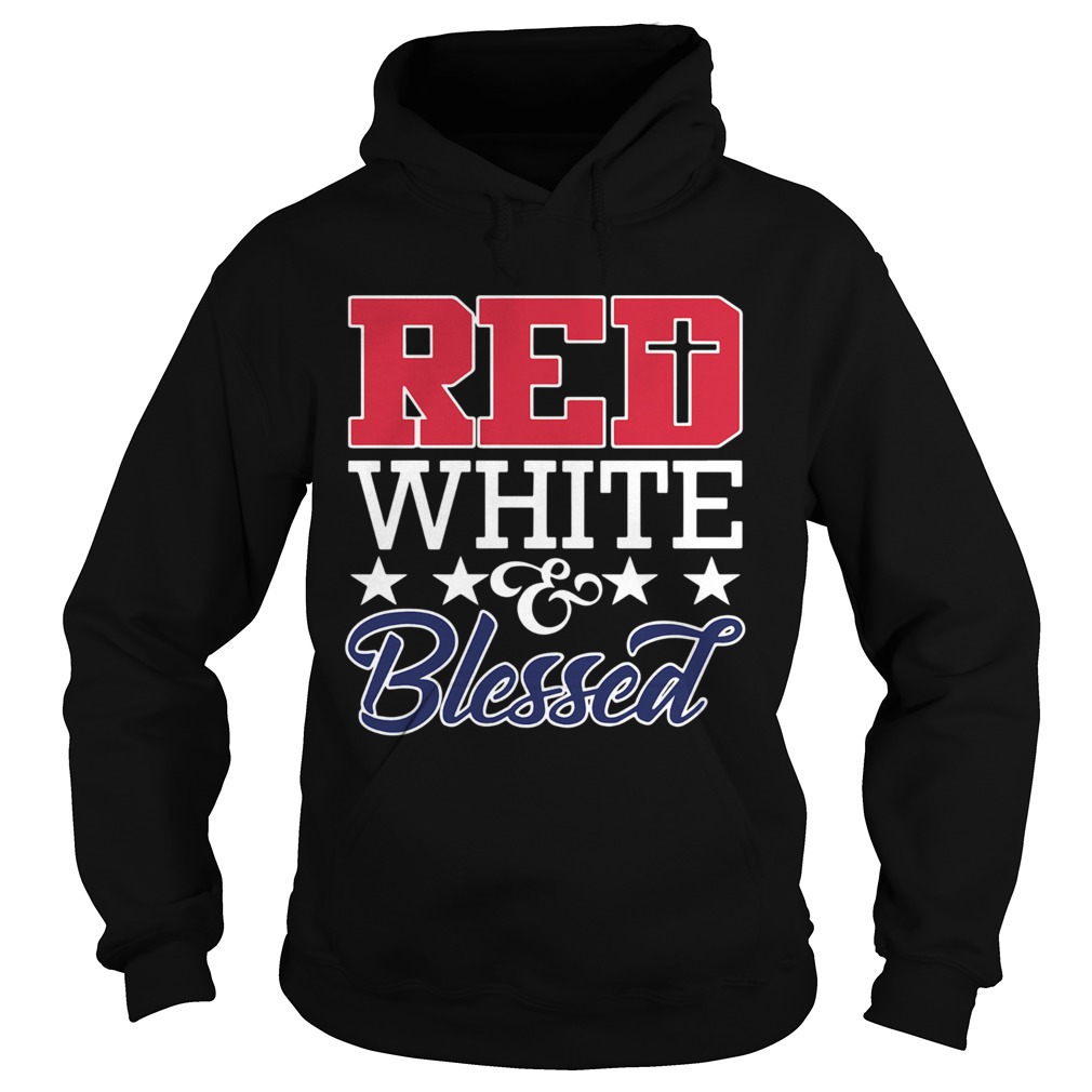 Red White And Blessed Hoodie