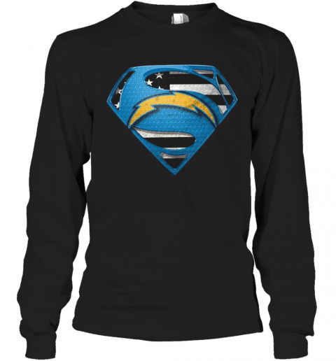 San Diego Chargers Superman T-Shirt Long Sleeved T-shirt 
