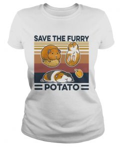 Save The Furry Potato Vintage  Classic Ladies
