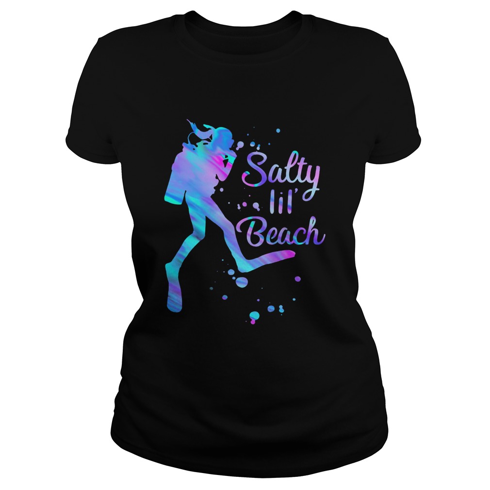 Scuba diving salty lil beach Classic Ladies