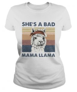 Shes A Bad Mama Llama Vintage  Classic Ladies