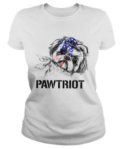 Shih Tzu Pawtriot 4th Of July Independence Day  Classic Ladies