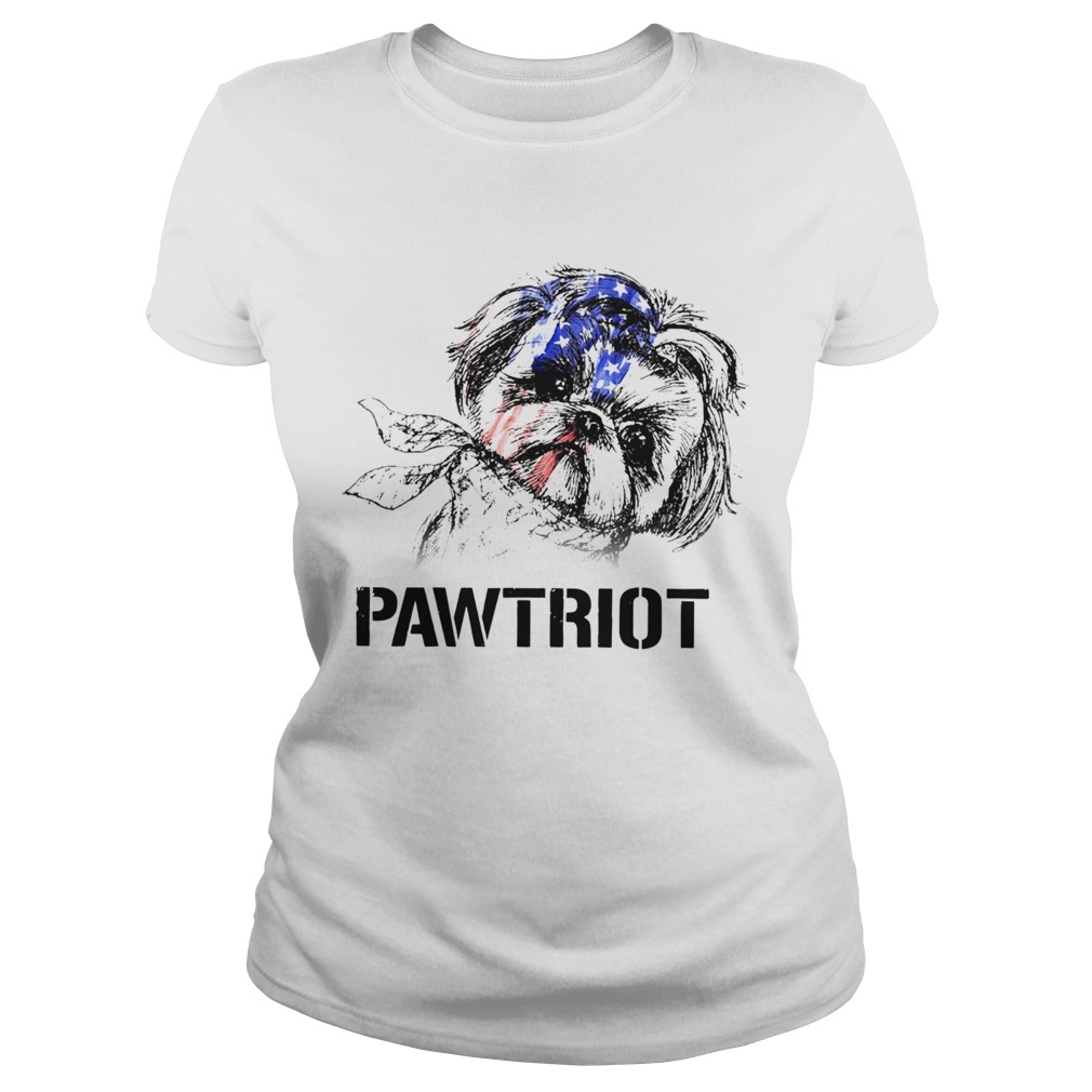 Shih Tzu Pawtriot 4th Of July Independence Day Classic Ladies