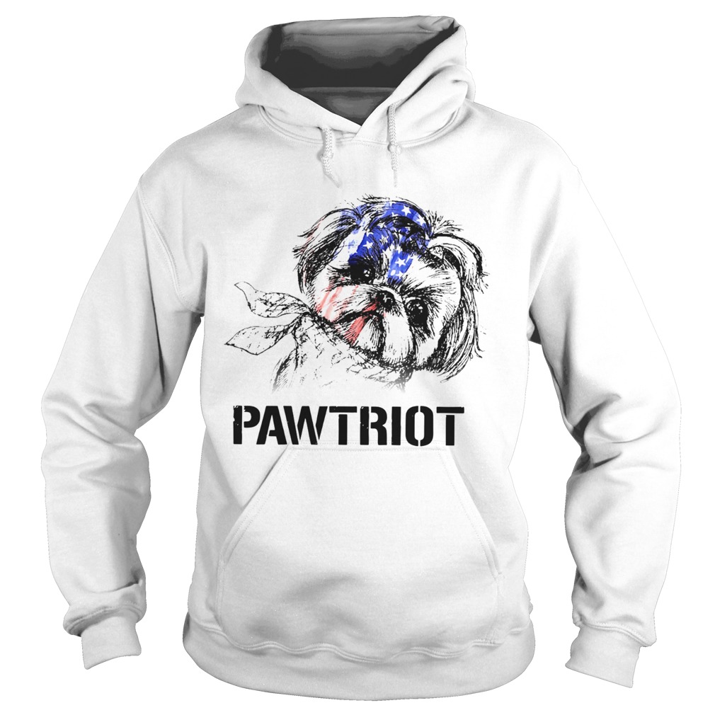 Shih Tzu Pawtriot 4th Of July Independence Day Hoodie