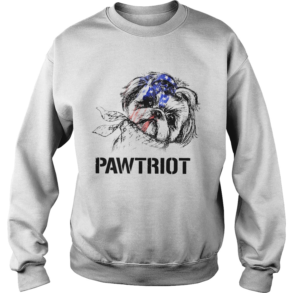 Shih Tzu Pawtriot 4th Of July Independence Day Sweatshirt