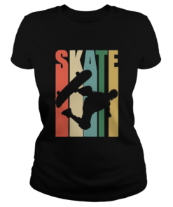 Skateboarder Retro Vintage Skateboarding  Classic Ladies