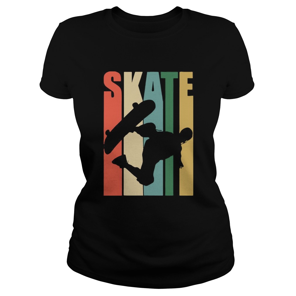 Skateboarder Retro Vintage Skateboarding Classic Ladies