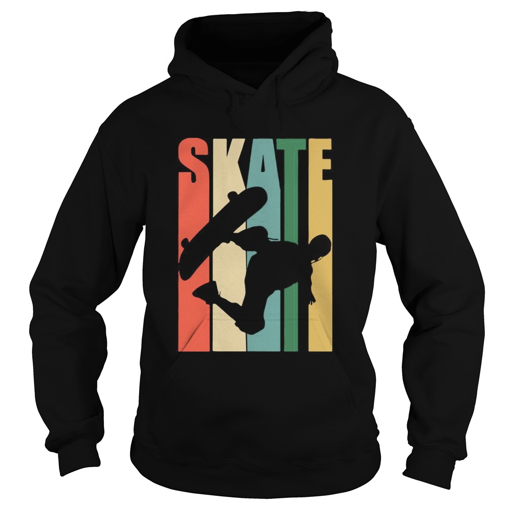 Skateboarder Retro Vintage Skateboarding Hoodie