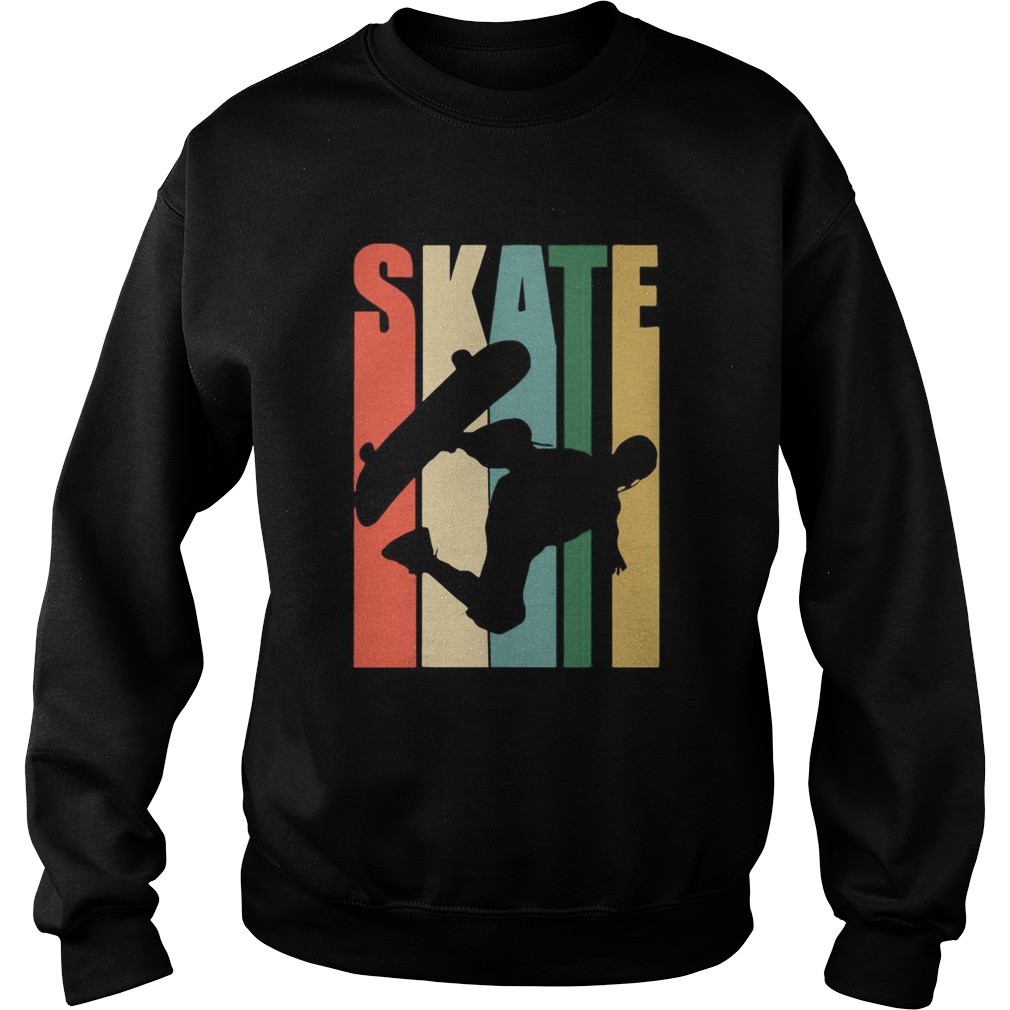 Skateboarder Retro Vintage Skateboarding Sweatshirt
