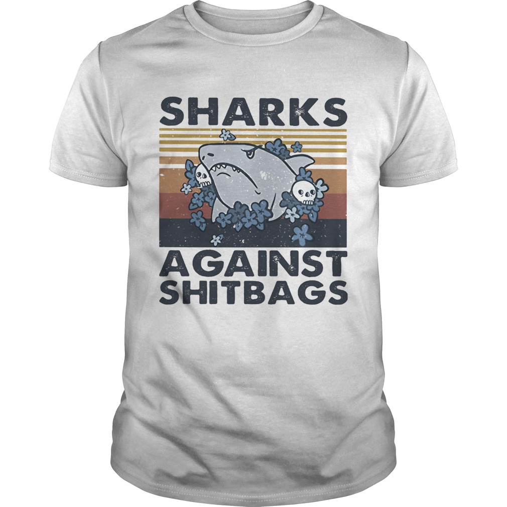 Skull Sharks Against Shitbags Vintage shirt
