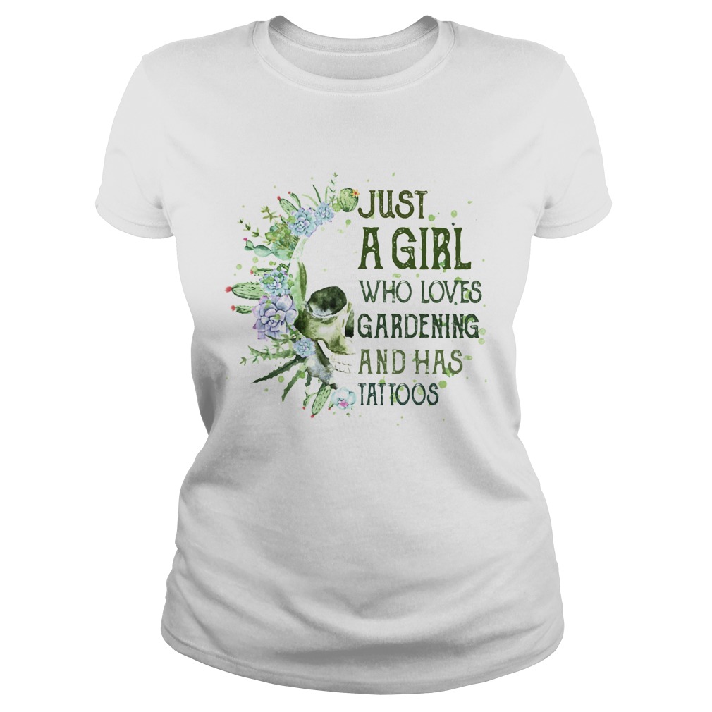 Skull cactus just a girl who loves gardening and has tattoos  Classic Ladies