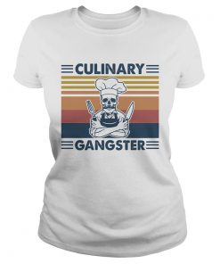 Skull chief culinary gangster vintage retro  Classic Ladies