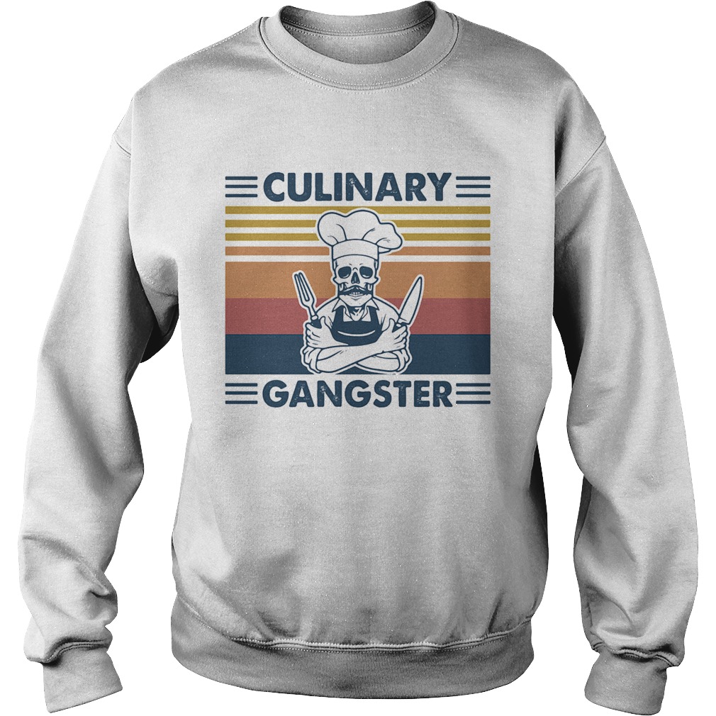 Skull chief culinary gangster vintage retro Sweatshirt