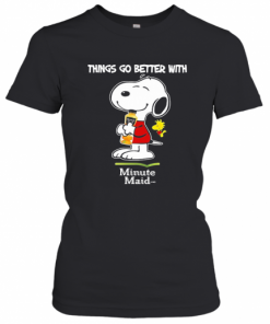 Snoopy And Woodstock Things Go Better With Minute Maid T-Shirt Classic Women's T-shirt