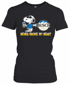 Snoopy Busch Beer Never Broke My Heart T-Shirt Classic Women's T-shirt