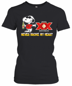 Snoopy Cerveza Xx Dos Equis Beer Never Broke My Heart T-Shirt Classic Women's T-shirt