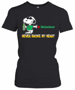 Snoopy Heineken Beer Never Broke My Heart T-Shirt Classic Women's T-shirt