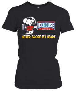 Snoopy Icehouse Beer Never Broke My Heart T-Shirt Classic Women's T-shirt