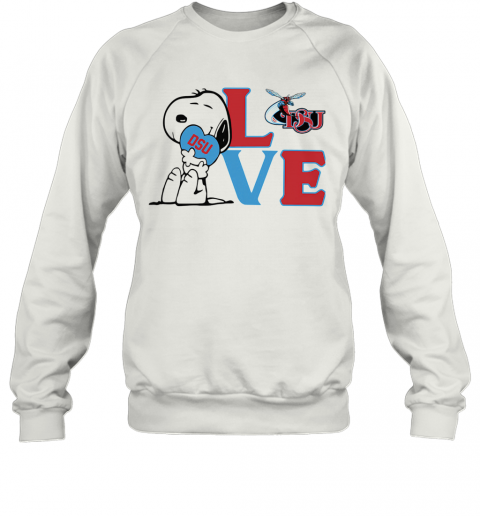 Snoopy Love Dsu Delaware State University Heart T-Shirt Unisex Sweatshirt