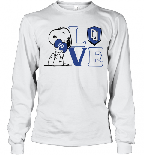 Snoopy Love Du Dillard University Heart T-Shirt Long Sleeved T-shirt 