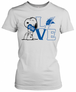 Snoopy Love Ecsu Elizabeth City State University Heart T-Shirt Classic Women's T-shirt