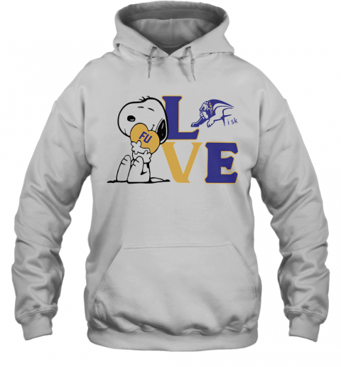 Snoopy Love Fu Fisk University Heart T-Shirt Unisex Hoodie