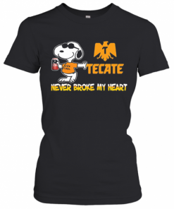 Snoopy Tecate Beer Never Broke My Heart T-Shirt Classic Women's T-shirt
