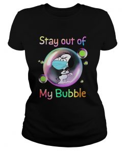 Snoopy mask stay out of my bubble covid19  Classic Ladies
