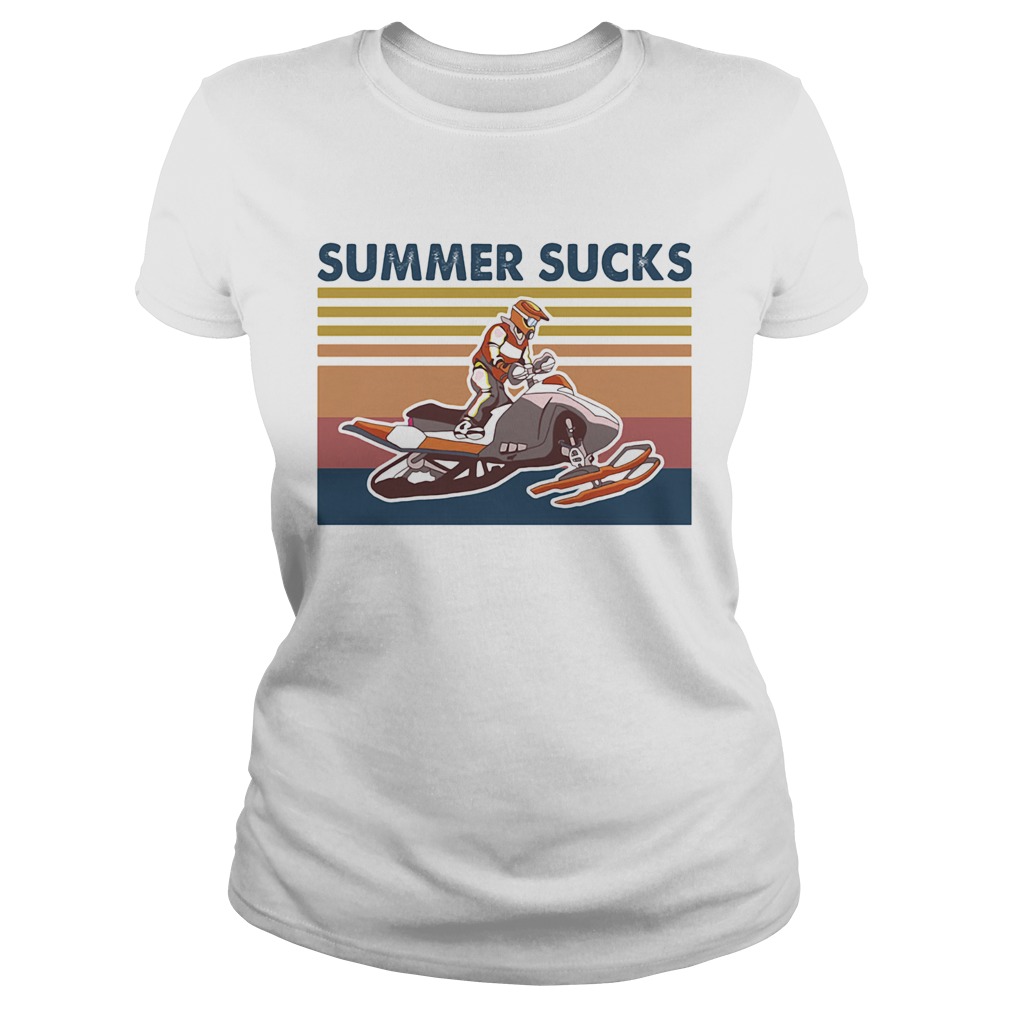 Snowmobile 2020 summer sucks vintage Classic Ladies