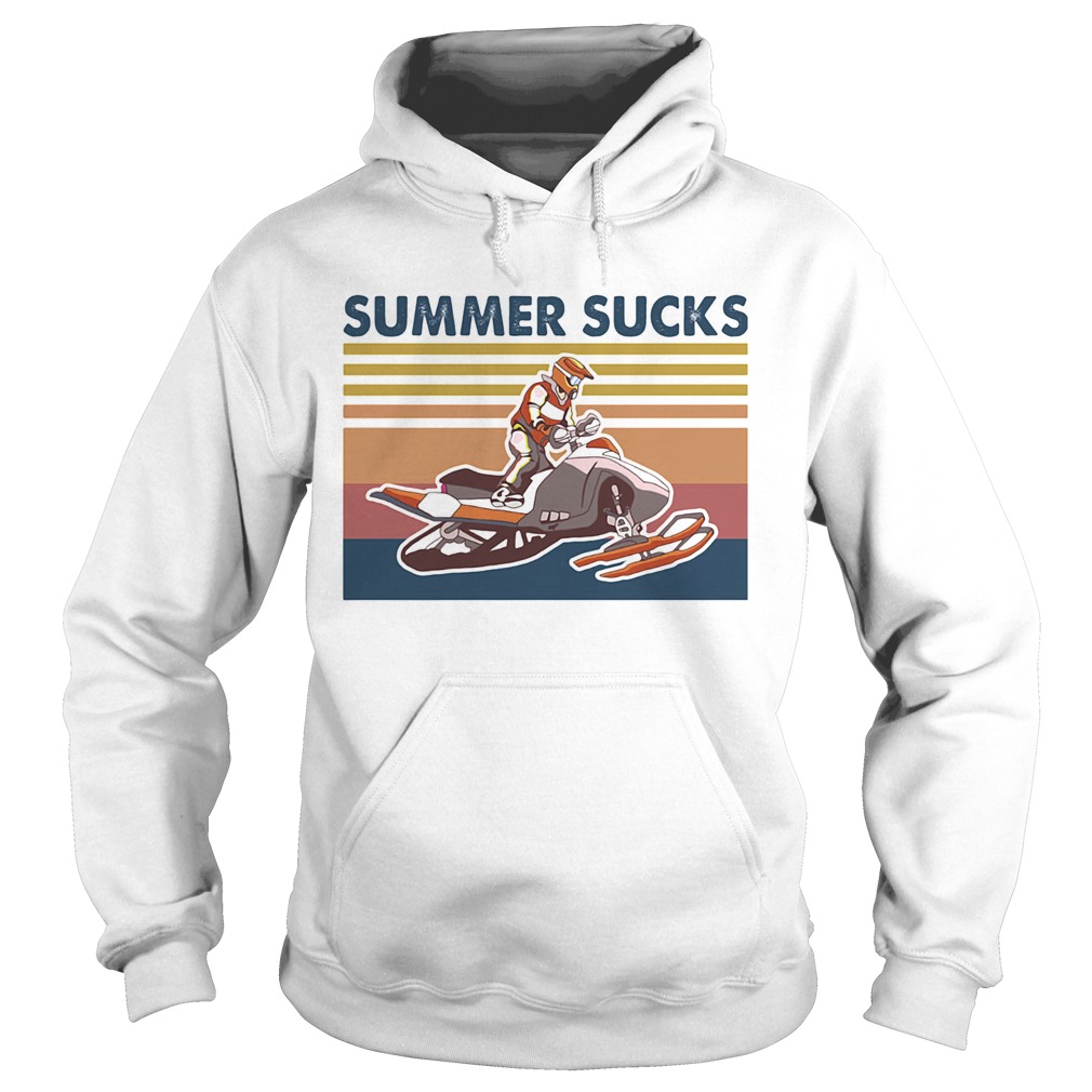 Snowmobile 2020 summer sucks vintage Hoodie