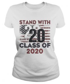 Stand with 2020 class of American flag veteran Independence Day  Classic Ladies