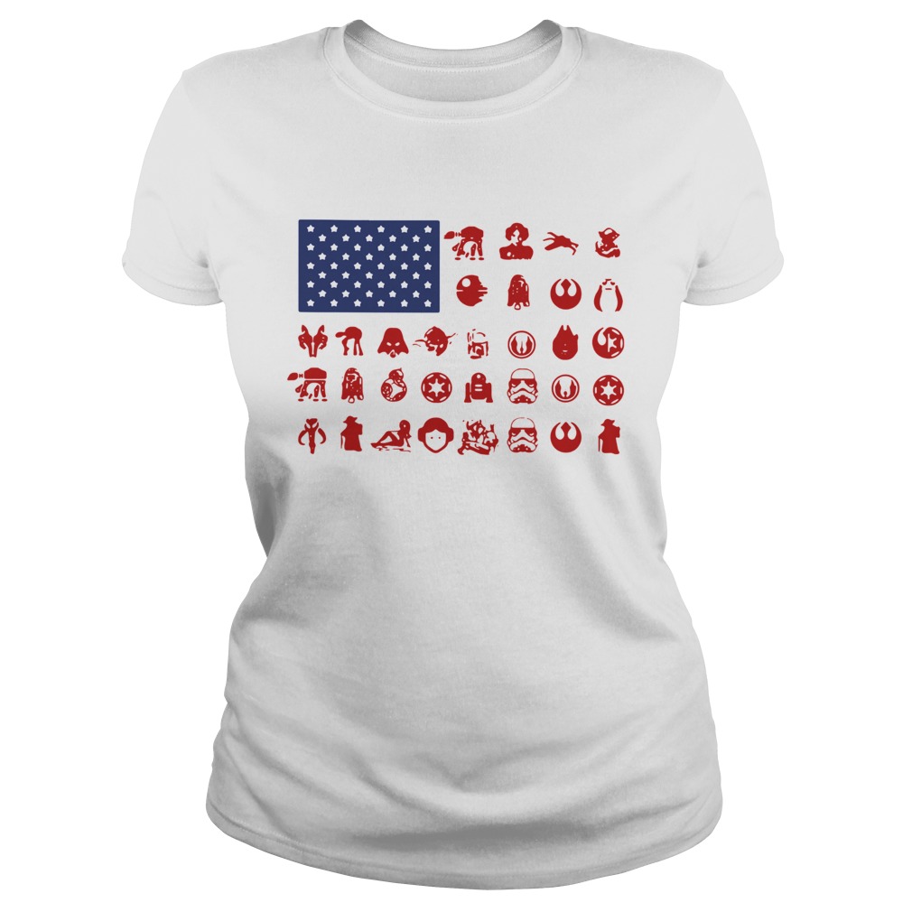 Star Wars American Flag Classic Ladies