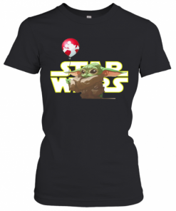 Star Wars Baby Yoda Hand Holding Balloon Mickey Mouse T-Shirt Classic Women's T-shirt