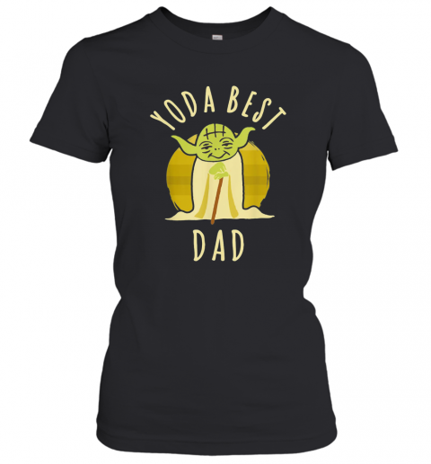 Star Wars Yoda Best Dad Happy Father'S Day Vintage Retro T-Shirt Classic Women's T-shirt