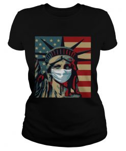 Statue of liberty mask american flag independence day  Classic Ladies
