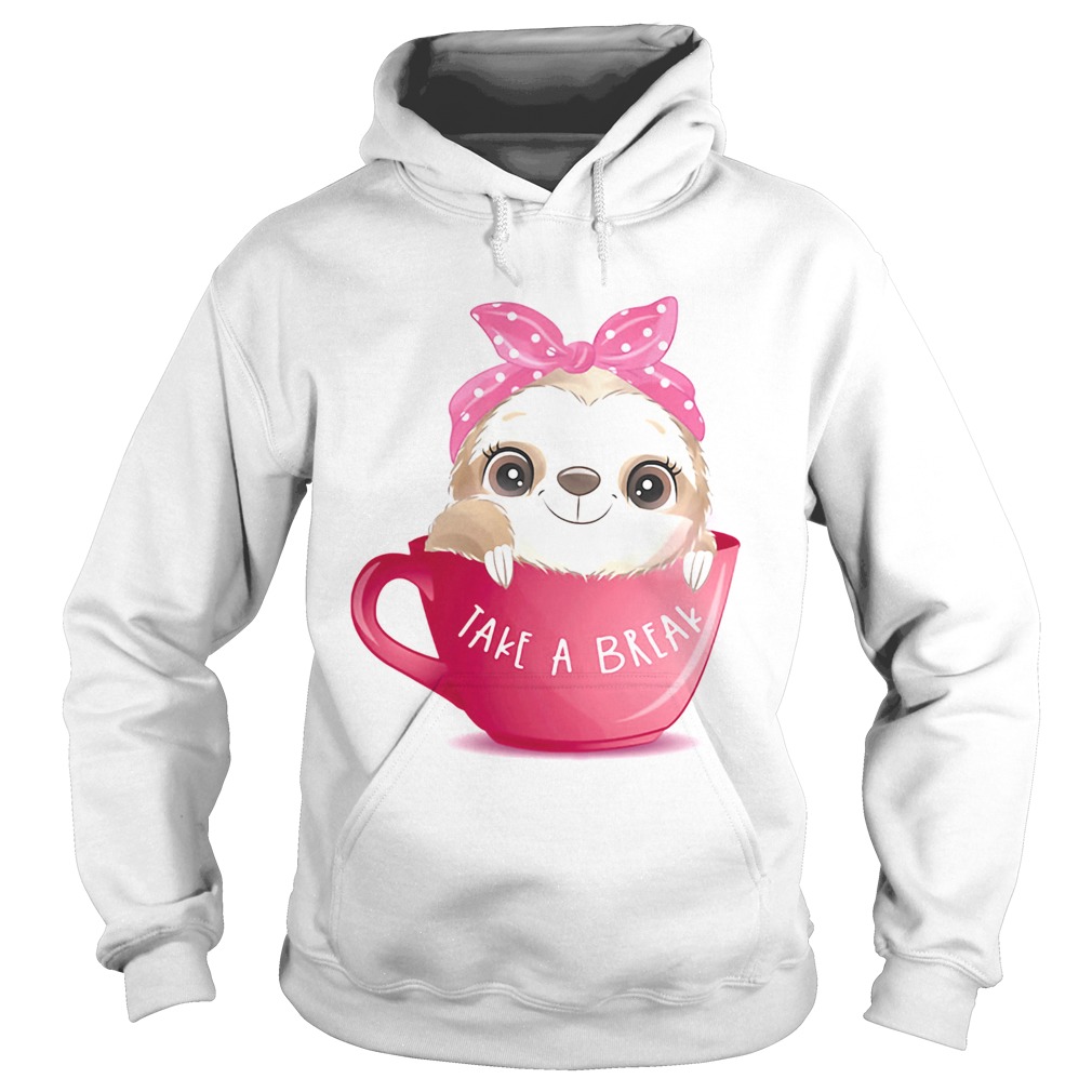 TAKE A BREAK DOG CUP PINK Hoodie