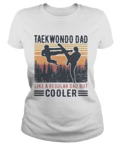 Taekwondo Dad Like A Regular Dad But Cooler Vintage  Classic Ladies