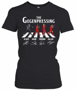 The Gegenpressing Abbey Road Klopp Mane Firmino Salah Signatures T-Shirt Classic Women's T-shirt