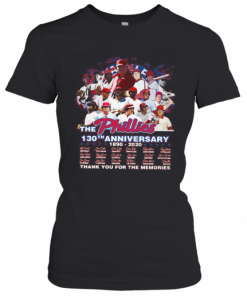 The Philadelphia Phillies 130Th Anniversary 1890 2020 Thank You For The Memories Signatures T-Shirt Classic Women's T-shirt