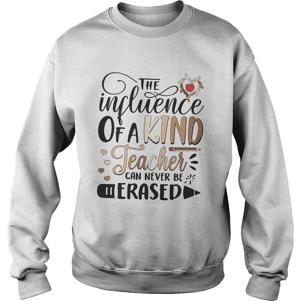The influence of a kind teacher can never be erased hearts black lives matter Sweatshirt
