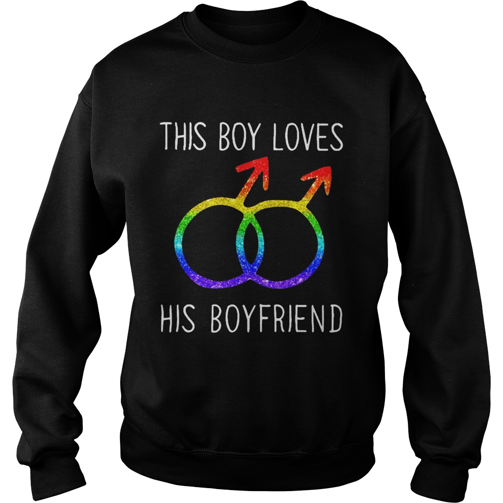 This Boy Loves His Boyfriend Lgbt Sweatshirt