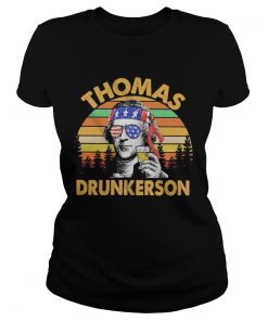 Thomas drunkerson independence day vintage retro  Classic Ladies