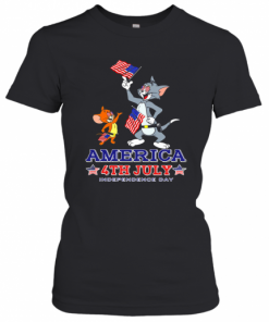 Tom And Jerry America 4Th July Independence Day T-Shirt Classic Women's T-shirt