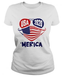 USA 2020 4th Of July Merica Quarantine  Classic Ladies